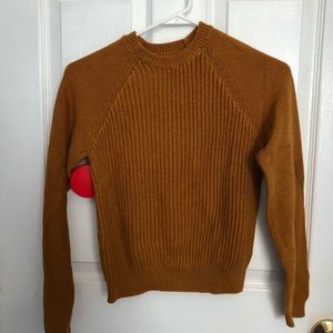 Small, Mustard Yellow Sweatshirt, Aeropostale